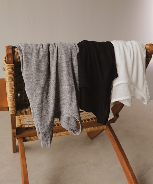 en CAnAF（エンカナフ）の「2set シアーリブ ロンT タンク トップスセット（Tシャツ/カットソー・レディース・ホワイト/ブラック/グレー・M）」の6枚目の写真