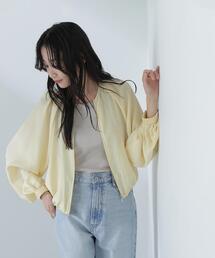 ◇【THINK NATURAL】シアークロップドブルゾン