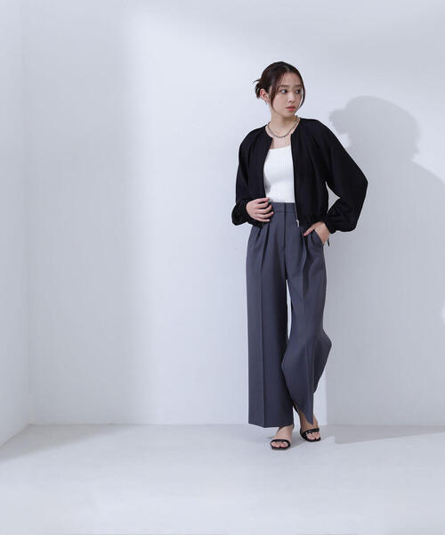 NATURAL BEAUTY BASIC ドルマンジップアップブルゾン NATURAL BEAUTY BASIC ドルマンジップアップブルゾン