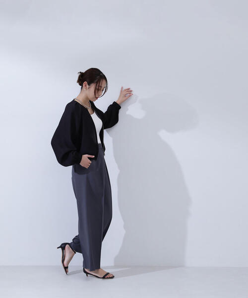 セール】◇【THINK NATURAL】シアークロップドブルゾン
