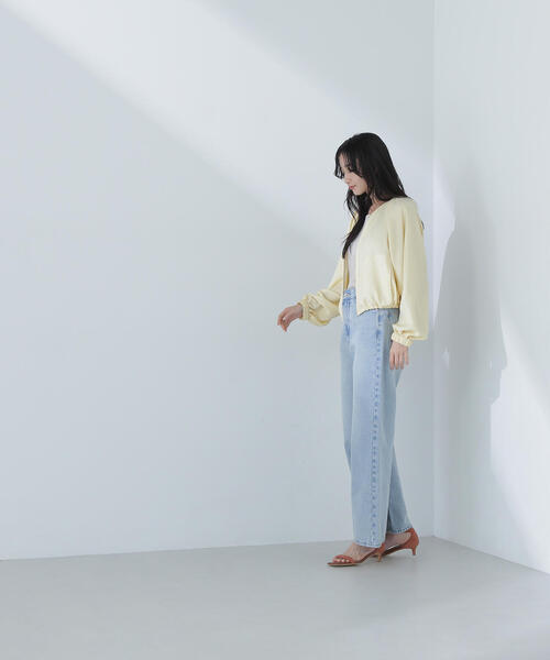 NATURAL BEAUTY BASIC ドルマンジップアップブルゾン セール】◇【THINK NATURAL】シアークロップドブルゾン