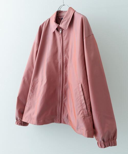 ITEMS URBANRESEARCH(アイテムズ アーバンリサーチ)の「ナイロンシャンブレー ハリントンジャケット(その他アウター・メンズ・ブルー/ベージュ/ピンクベージュ・MEDIUM/LARGE)」の3枚目の写真