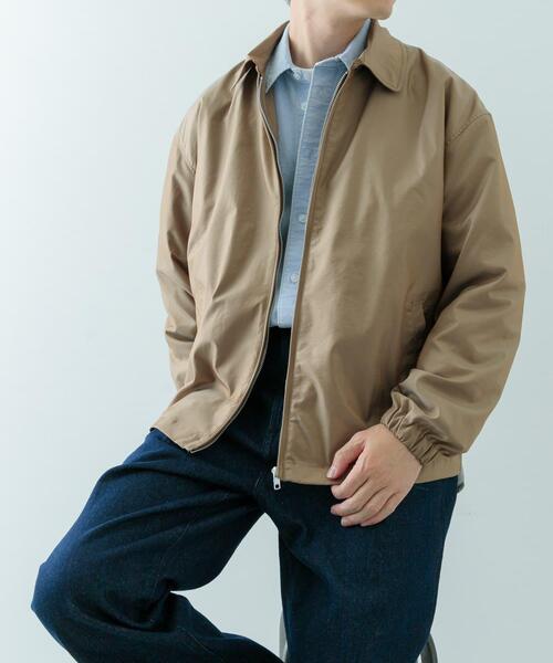 ITEMS URBANRESEARCH(アイテムズ アーバンリサーチ)の「ナイロンシャンブレー ハリントンジャケット(その他アウター・メンズ・ブルー/ベージュ/ピンクベージュ・MEDIUM/LARGE)」の5枚目の写真