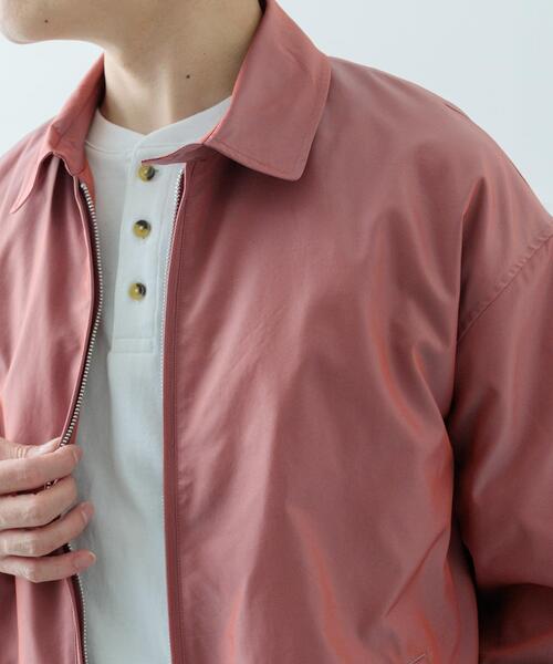 ITEMS URBANRESEARCH(アイテムズ アーバンリサーチ)の「ナイロンシャンブレー ハリントンジャケット(その他アウター・メンズ・ブルー/ベージュ/ピンクベージュ・MEDIUM/LARGE)」の18枚目の写真