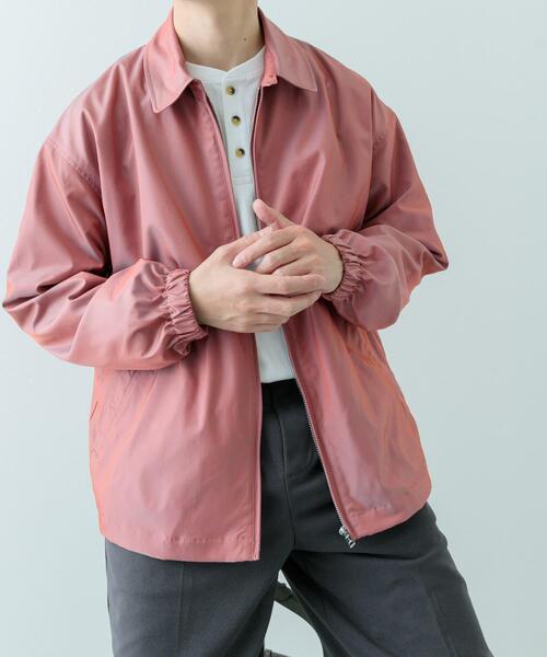 ITEMS URBANRESEARCH(アイテムズ アーバンリサーチ)の「ナイロンシャンブレー ハリントンジャケット(その他アウター・メンズ・ブルー/ベージュ/ピンクベージュ・MEDIUM/LARGE)」の20枚目の写真