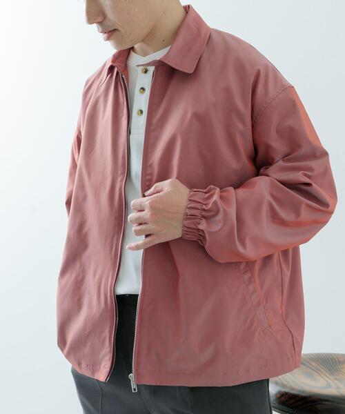 ITEMS URBANRESEARCH(アイテムズ アーバンリサーチ)の「ナイロンシャンブレー ハリントンジャケット(その他アウター・メンズ・ブルー/ベージュ/ピンクベージュ・MEDIUM/LARGE)」の21枚目の写真