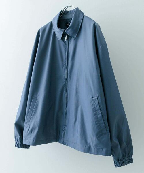 ITEMS URBANRESEARCH(アイテムズ アーバンリサーチ)の「ナイロンシャンブレー ハリントンジャケット(その他アウター・メンズ・ブルー/ベージュ/ピンクベージュ・MEDIUM/LARGE)」の4枚目の写真