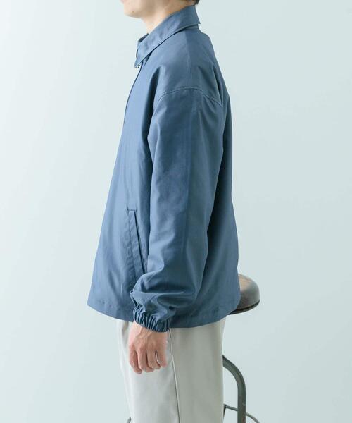ITEMS URBANRESEARCH(アイテムズ アーバンリサーチ)の「ナイロンシャンブレー ハリントンジャケット(その他アウター・メンズ・ブルー/ベージュ/ピンクベージュ・MEDIUM/LARGE)」の6枚目の写真