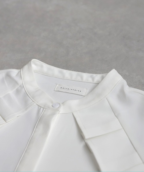 antiqua(アンティカ)の「フリルデザインシャツ(シャツ/ブラウス・レディース・ブラック/ホワイト・ONESIZE)」の10枚目の写真