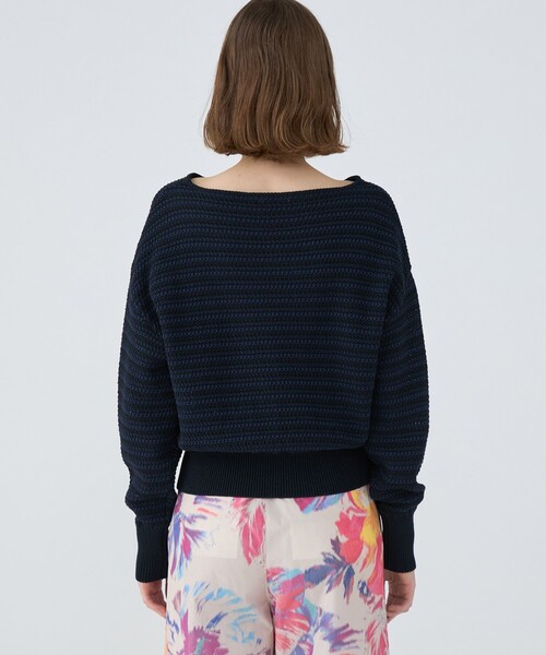 【セール/30%OFF】MACPHEE マカフィー ギマコットンキーネックプルオーバーニット 52-02204 レディース【SALE】【返品・交換不可】 MACPHEE マカフィー ギマコットンキーネックプルオーバーニット