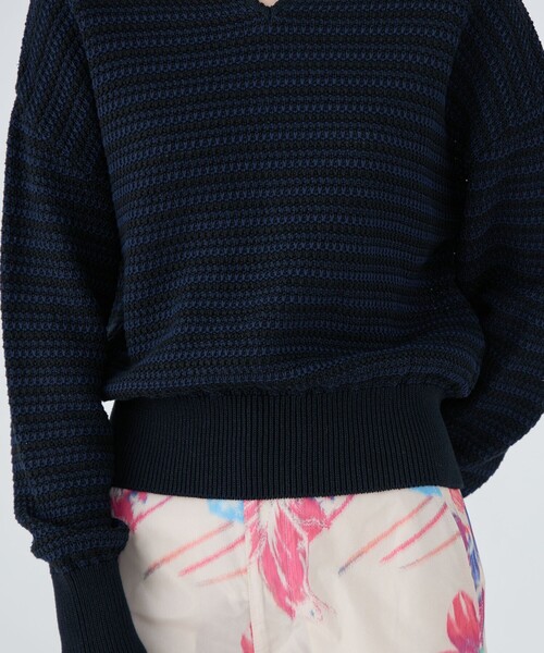 【セール/30%OFF】MACPHEE マカフィー ギマコットンキーネックプルオーバーニット 52-02204 レディース【SALE】【返品・交換不可】 MACPHEE マカフィー ギマコットンキーネックプルオーバーニット