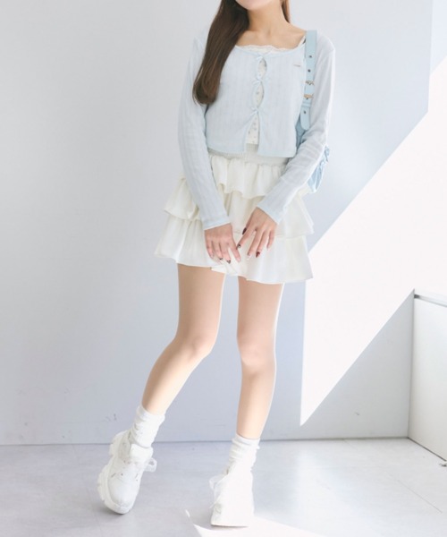 OLIVE des OLIVE(オリーブデオリーブ)の「ふりふりミニスカート(スカート・レディース・ブラック/ブラウン/オフホワイト/アイボリー・FREE)」の22枚目の写真