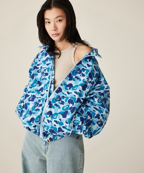 A BATHING APE(アベイシングエイプ)の「ABC CAMO TRACK JACKET(ミリタリージャケット・レディース・ピンク/グリーン/ブルー・FREE)」の13枚目の写真