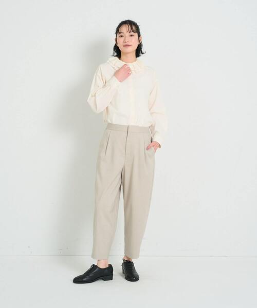 conges payes ADIEU TRISTESSE（コンジェ ペイエ アデュートリステス）の「【セットアップ】セミテーパードパンツ（その他パンツ・レディース・ブラック/グレー・38）」の20枚目の写真