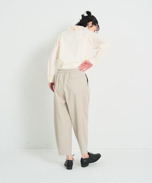 conges payes ADIEU TRISTESSE（コンジェ ペイエ アデュートリステス）の「【セットアップ】セミテーパードパンツ（その他パンツ・レディース・ブラック/グレー・38）」の18枚目の写真