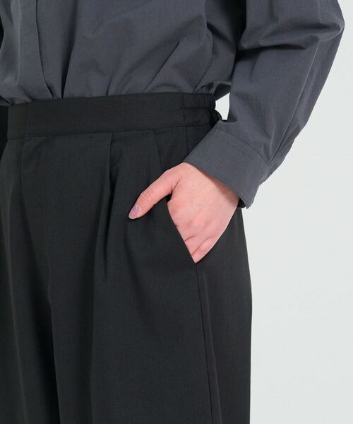 conges payes ADIEU TRISTESSE（コンジェ ペイエ アデュートリステス）の「【セットアップ】セミテーパードパンツ（その他パンツ・レディース・ブラック/グレー・38）」の6枚目の写真