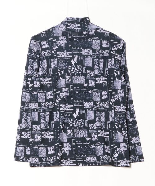 BRODIAEA(ブローディア)の「BRODIAEA ハイネックパワーネットトップス 転写プリント(Tシャツ/カットソー・レディース・ダークネイビー/ブルー/ライム・40)」の22枚目の写真