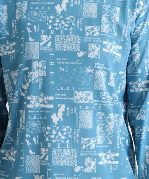 BRODIAEA(ブローディア)の「BRODIAEA ハイネックパワーネットトップス 転写プリント(Tシャツ/カットソー・レディース・ダークネイビー/ブルー/ライム・40)」の21枚目の写真
