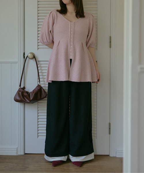 double waist button pants / ダブルウエストボタンパンツ（スラックス