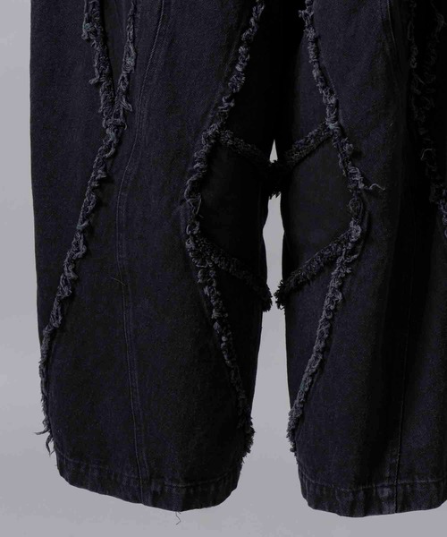 UNISEX》Cut Off Denim Alien Wide Pants/カットオフデニム