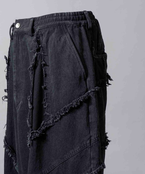 MAISON SPECIAL ブラックデニムワイドパンツ UNISEX》Hyper Wide Denim Buggy Pants/ハイパーワイドバギー