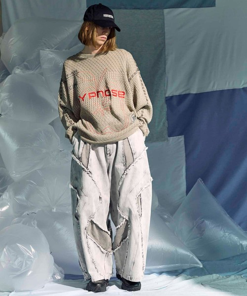 【美品】MAISON SPECIAL メゾンスペシャル　カットオフワイドパンツ UNISEX》Cut Off Denim Alien Wide Pants/カットオフデニム