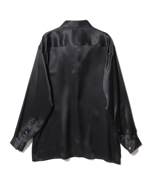 COLUMN(コラム)の「COLUMN / シルクサテン シャツ<THE COLUMN>(シャツ/ブラウス・メンズ・オフホワイト/ネイビー・MEDIUM/LARGE)」の7枚目の写真