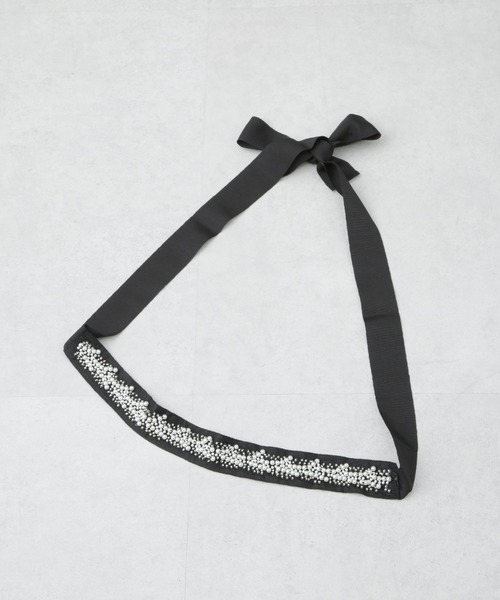 kaene（カエン）の「kaene/パールビジューベルト（ベルト・レディース・ブラック・FREE）」の5枚目の写真