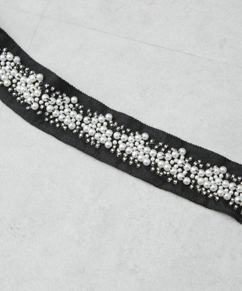 kaene（カエン）の「kaene/パールビジューベルト（ベルト・レディース・ブラック・FREE）」の6枚目の写真