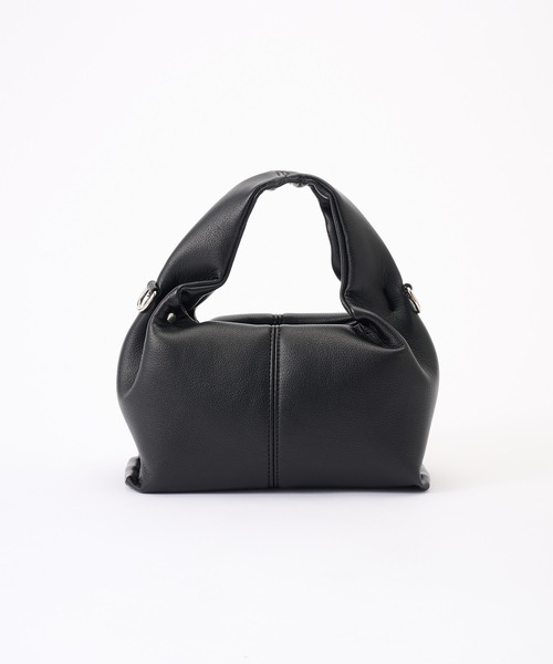 BONLECILL Marche(ボンルシールマルシェ)の「【BONLECILL Marche】2wayタックデザインワンハンドルバッグ/ショルダーバッグ(ハンドバッグ・レディース・ブラック/グレイッシュベージュ/キャメル・FREE)」の20枚目の写真