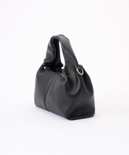 BONLECILL Marche(ボンルシールマルシェ)の「【BONLECILL Marche】2wayタックデザインワンハンドルバッグ/ショルダーバッグ(ハンドバッグ・レディース・ブラック/グレイッシュベージュ/キャメル・FREE)」の21枚目の写真