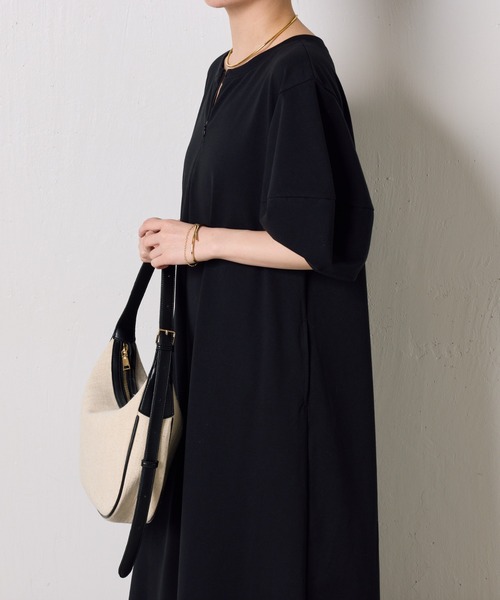 COLLAGE GALLARDAGALANTE（コラージュガリャルダガランテ）の「ランタンスリーブカットワンピース（ワンピース・レディース・オフホワイト/パープル/ブラック・FREE）」の5枚目の写真