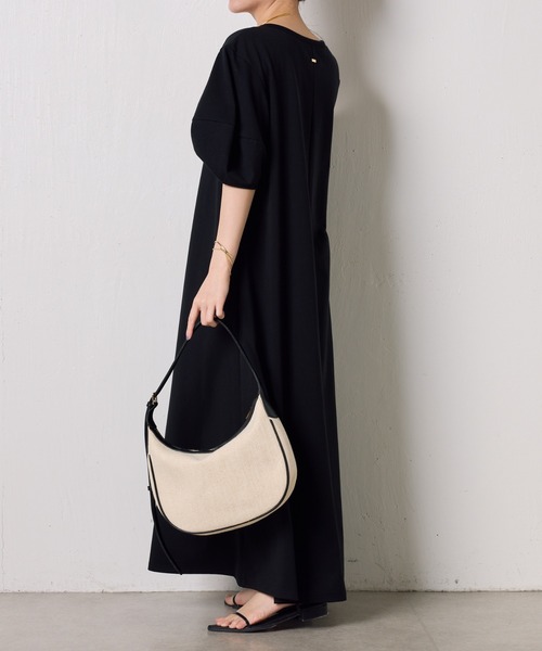 COLLAGE GALLARDAGALANTE（コラージュガリャルダガランテ）の「ランタンスリーブカットワンピース（ワンピース・レディース・オフホワイト/パープル/ブラック・FREE）」の8枚目の写真