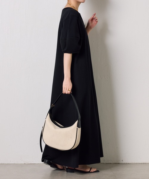 COLLAGE GALLARDAGALANTE（コラージュガリャルダガランテ）の「ランタンスリーブカットワンピース（ワンピース・レディース・オフホワイト/パープル/ブラック・FREE）」の10枚目の写真