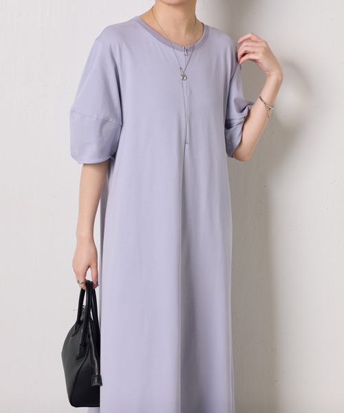 COLLAGE GALLARDAGALANTE（コラージュガリャルダガランテ）の「ランタンスリーブカットワンピース（ワンピース・レディース・オフホワイト/パープル/ブラック・FREE）」の16枚目の写真