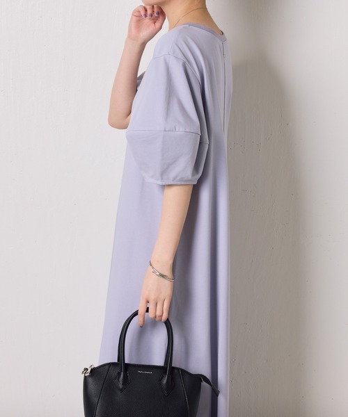 COLLAGE GALLARDAGALANTE（コラージュガリャルダガランテ）の「ランタンスリーブカットワンピース（ワンピース・レディース・オフホワイト/パープル/ブラック・FREE）」の17枚目の写真