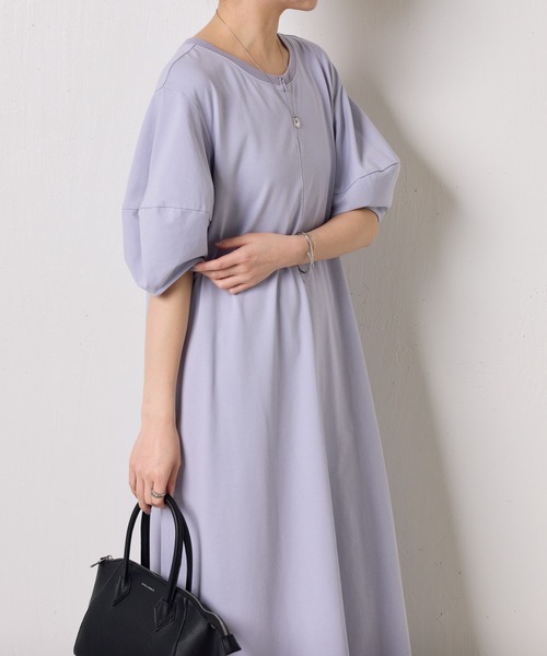 COLLAGE GALLARDAGALANTE（コラージュガリャルダガランテ）の「ランタンスリーブカットワンピース（ワンピース・レディース・オフホワイト/パープル/ブラック・FREE）」の19枚目の写真