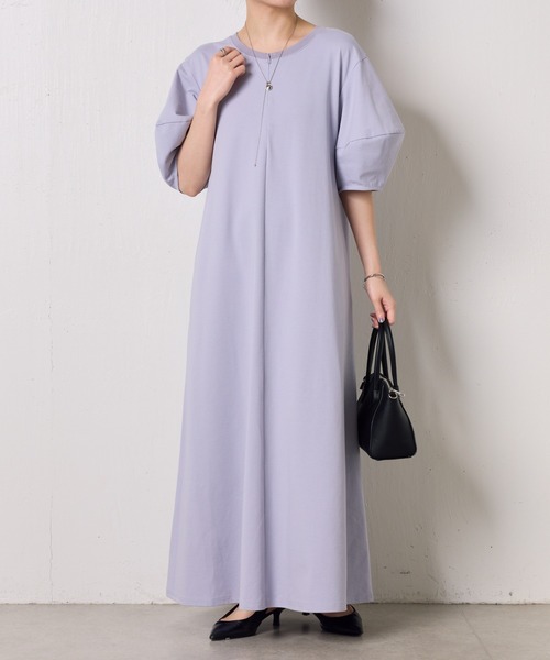 COLLAGE GALLARDAGALANTE（コラージュガリャルダガランテ）の「ランタンスリーブカットワンピース（ワンピース・レディース・オフホワイト/パープル/ブラック・FREE）」の15枚目の写真