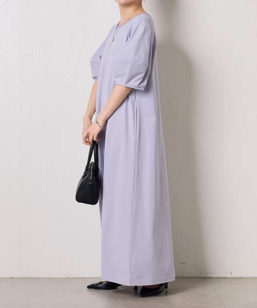 COLLAGE GALLARDAGALANTE（コラージュガリャルダガランテ）の「ランタンスリーブカットワンピース（ワンピース・レディース・オフホワイト/パープル/ブラック・FREE）」の12枚目の写真