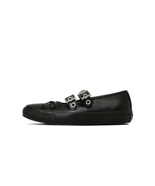 CONVERSE(コンバース)の「CONVERSE ALL STAR BL MANYEYELETS OX(コンバース オールスター BL メニーアイレッツ OX)(バレエシューズ・レディース・ブラック・22.5cm/23cm/23.5cm/24cm/24.5cm/25cm)」の2枚目の写真