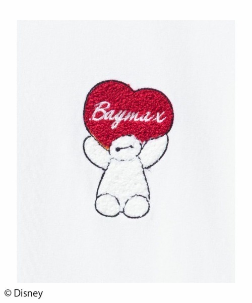 Disney(ディズニー)の「Disney ベイマックスワンポイントプリントTee(Tシャツ/カットソー・メンズ・ブラック/オフホワイト・M/L/XL)」の5枚目の写真