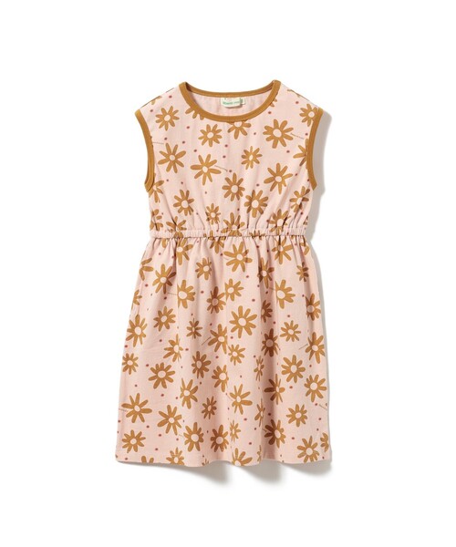 BEAMS mini（ビームスミニ）の「フラワー柄 ノースリーブ ワンピース 2025SS（90～150cm）（ワンピース・キッズ・ピンク/サックスブルー・90/100/110/120/130/140/150）」の7枚目の写真