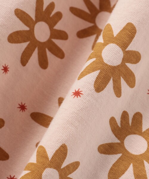 BEAMS mini（ビームスミニ）の「フラワー柄 ノースリーブ ワンピース 2025SS（90～150cm）（ワンピース・キッズ・ピンク/サックスブルー・90/100/110/120/130/140/150）」の8枚目の写真