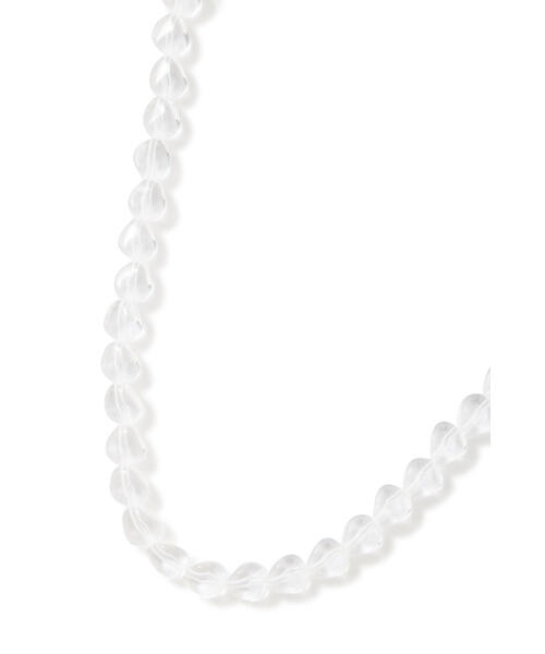 human woman（ヒューマンウーマン）の「◆クリアーネックレス（ネックレス・レディース・クリア・ﾌﾘ-）」の5枚目の写真