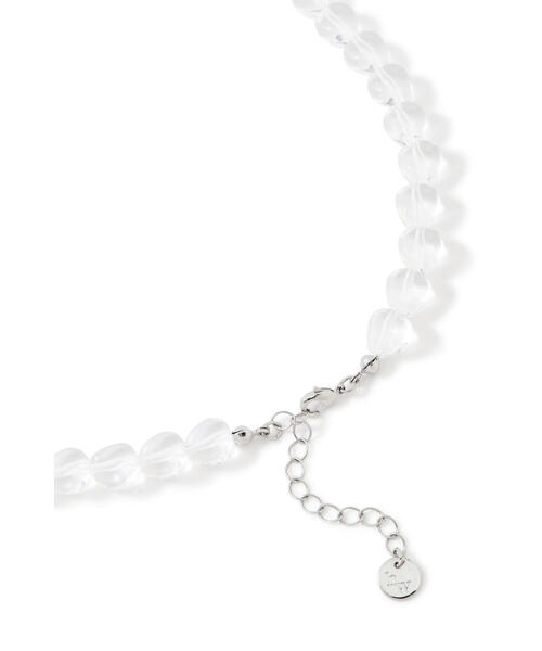 human woman（ヒューマンウーマン）の「◆クリアーネックレス（ネックレス・レディース・クリア・ﾌﾘ-）」の6枚目の写真