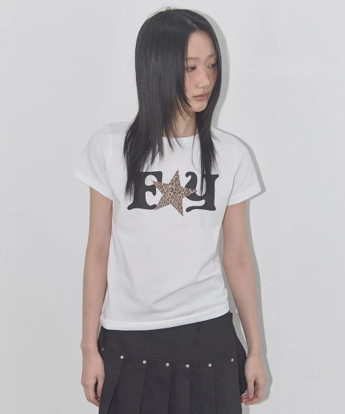 ★FANCYCLUB★FY LEOPARD TEE (BLACK)★正規品/韓国直送料込 A'GEM/9 × .kom 『 FANCY CLUB/ファンシークラブ』 FY LEOPARD