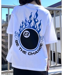 ビリヤード両面プリント ビッグシルエットTシャツ