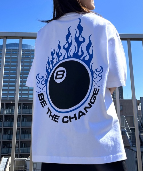 spiritoso(スピリトーゾ)の「ビリヤード両面プリント ビッグシルエットTシャツ(Tシャツ/カットソー・メンズ・ブラック/ライトベージュ/ホワイト・LARGE/MEDIUM)」の4枚目の写真
