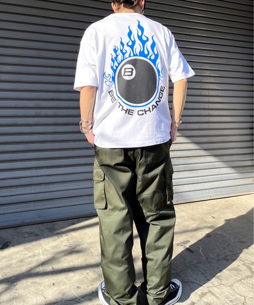 spiritoso(スピリトーゾ)の「ビリヤード両面プリント ビッグシルエットTシャツ(Tシャツ/カットソー・メンズ・ブラック/ライトベージュ/ホワイト・LARGE/MEDIUM)」の12枚目の写真