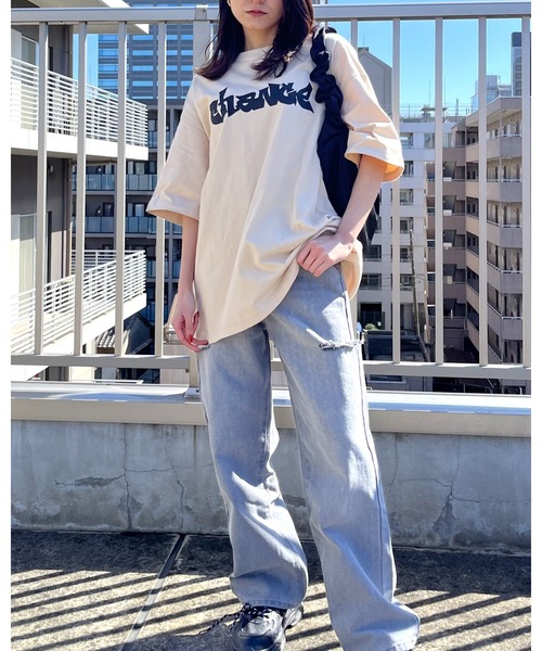 spiritoso(スピリトーゾ)の「ビリヤード両面プリント ビッグシルエットTシャツ(Tシャツ/カットソー・メンズ・ブラック/ライトベージュ/ホワイト・LARGE/MEDIUM)」の19枚目の写真